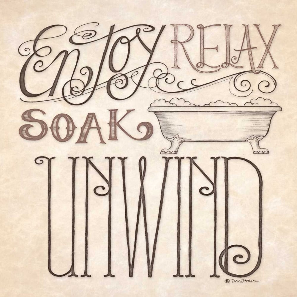 Soak and Unwind Poster Print by Deb Strain-VARPDXDS645 Image 1