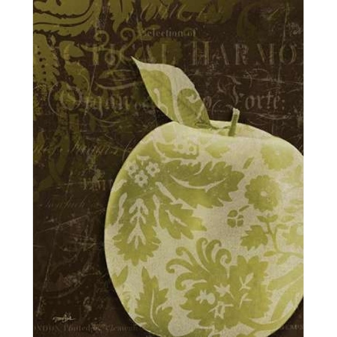 Apple Damask Vert Poster Print by Diane Stimson-VARPDXDSRC214A Image 2