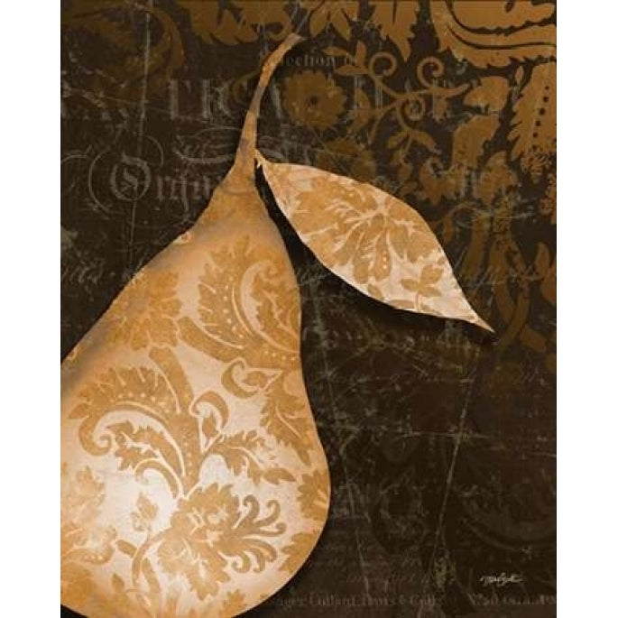 Pear Damask Vert Poster Print by Diane Stimson-VARPDXDSRC214B Image 1