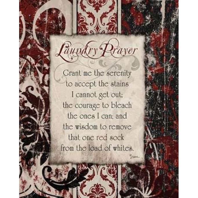 Laundry Prayer Distress Poster Print by Diane Stimson-VARPDXDSRC218A Image 1