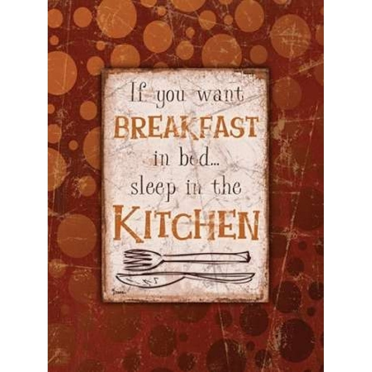 Breakfast Kitchen Red Poster Print by Diane Stimson-VARPDXDSRC224A Image 1