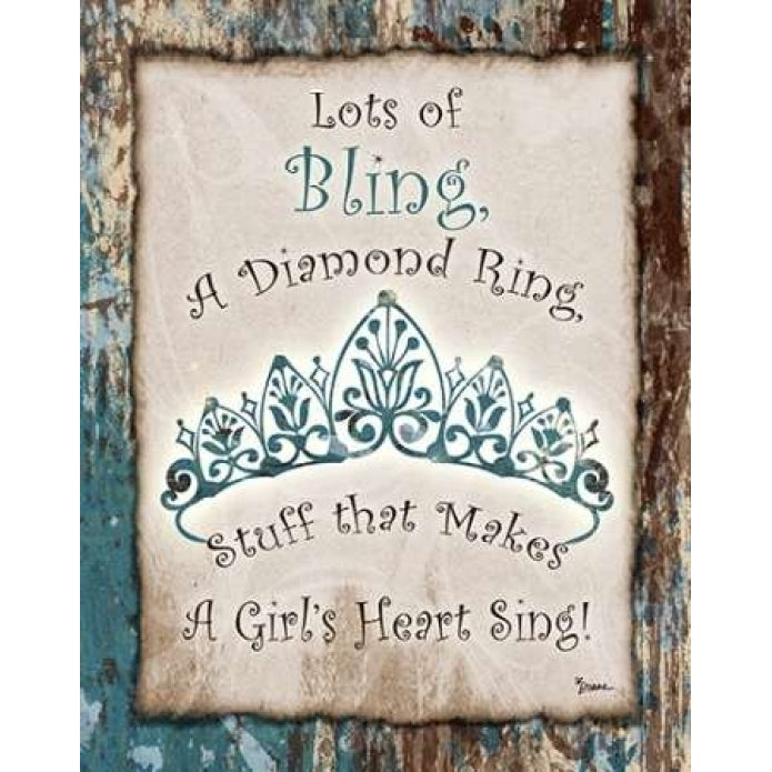 Tiara Bling 1 Poster Print by Diane Stimson-VARPDXDSRC232A Image 2