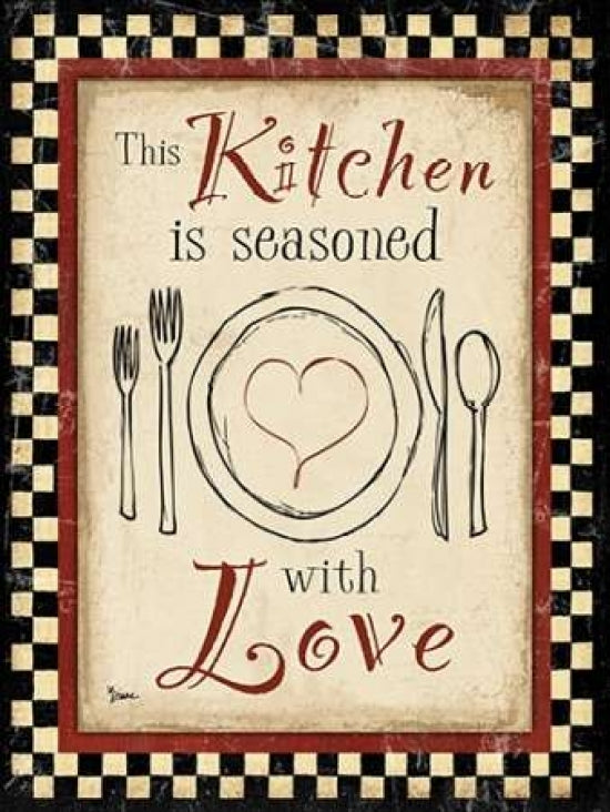 Kitchen Love Vert Poster Print by Diane Stimson-VARPDXDSRC254B Image 1