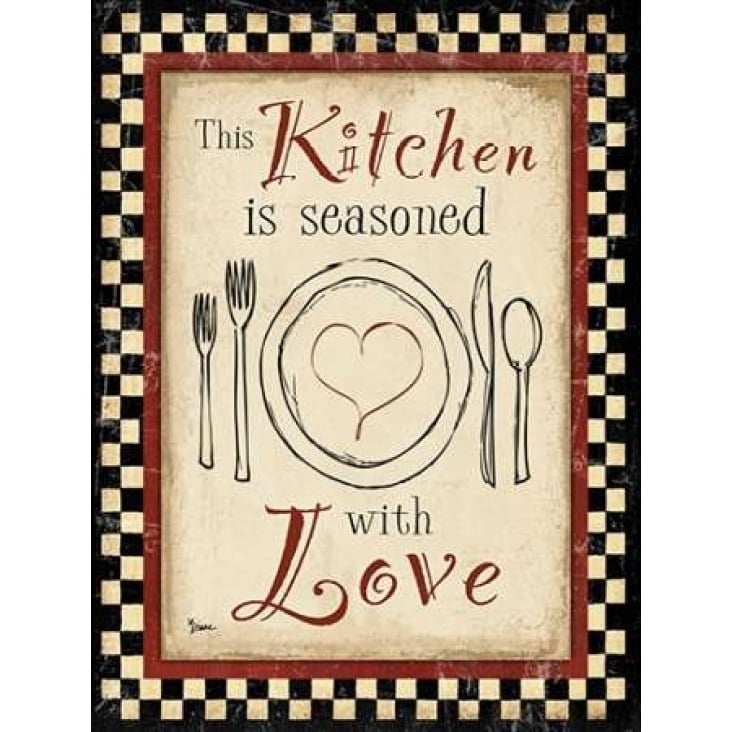 Kitchen Love Vert Poster Print by Diane Stimson-VARPDXDSRC254B Image 1