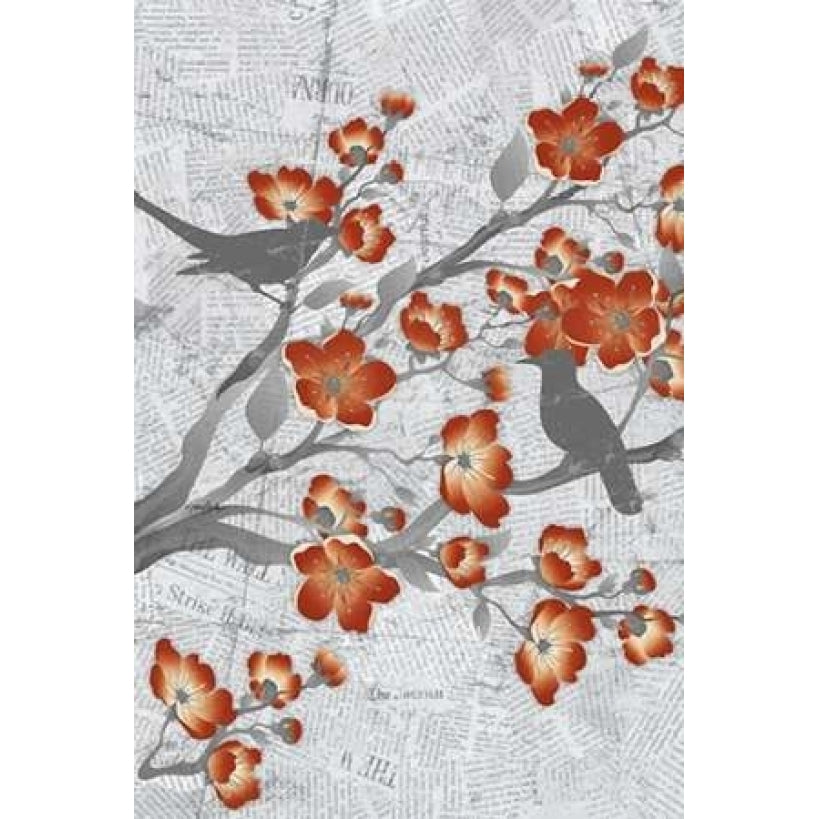 Cherry Blossom Birds 1 Poster Print by Diane Stimson-VARPDXDSRC257R3 Image 1