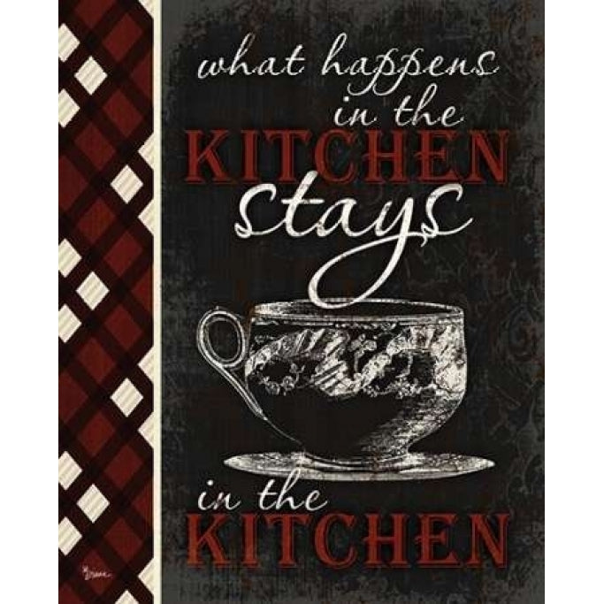 Stays In Kitchen Poster Print by Diane Stimson-VARPDXDSRC271B Image 1