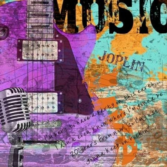 Rock Music 2 Poster Print by Diane Stimson-VARPDXDSSQ220B Image 1