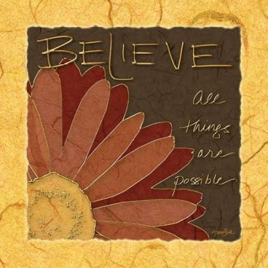 Gerbera Believe Ylw Poster Print by Diane Stimson-VARPDXDSSQ211A1 Image 2