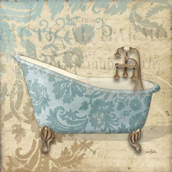 Tub Damask 1 Poster Print by Diane Stimson-VARPDXDSSQ244A Image 1