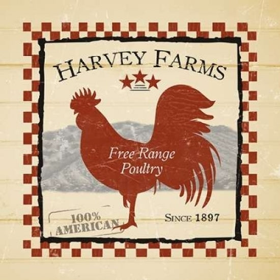 Harvey Farms Poultry Poster Print by Diane Stimson-VARPDXDSSQ256A1 Image 1