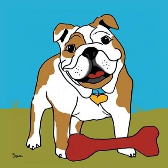 Bulldog 1 Poster Print by Diane Stimson-VARPDXDSSQ263A Image 1