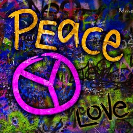 Graffiti Peace Poster Print by Diane Stimson-VARPDXDSSQ279B Image 1