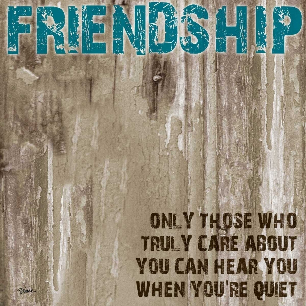 Friendship Grunge PF Poster Print by Diane Stimson-VARPDXDSSQ4000T Image 1