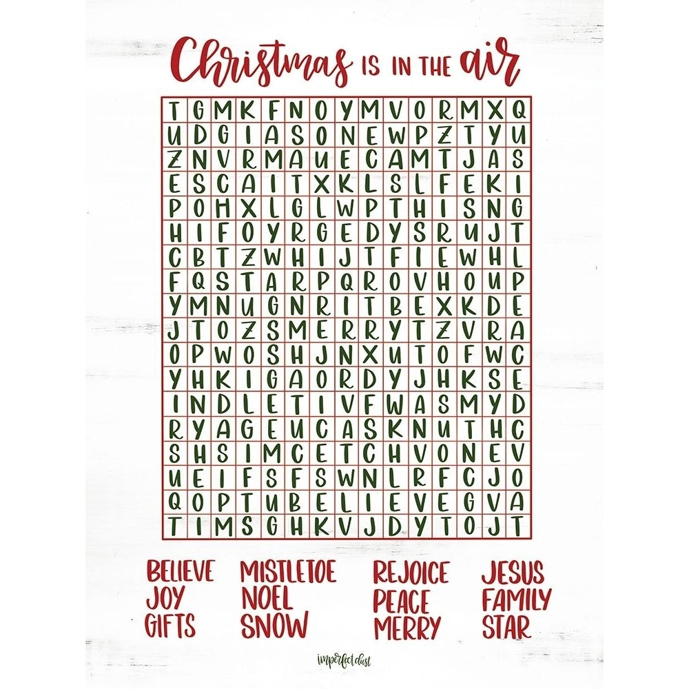 Christmas Word Search Poster Print by Imperfect Dust Imperfect Dust-VARPDXDUST327 Image 1