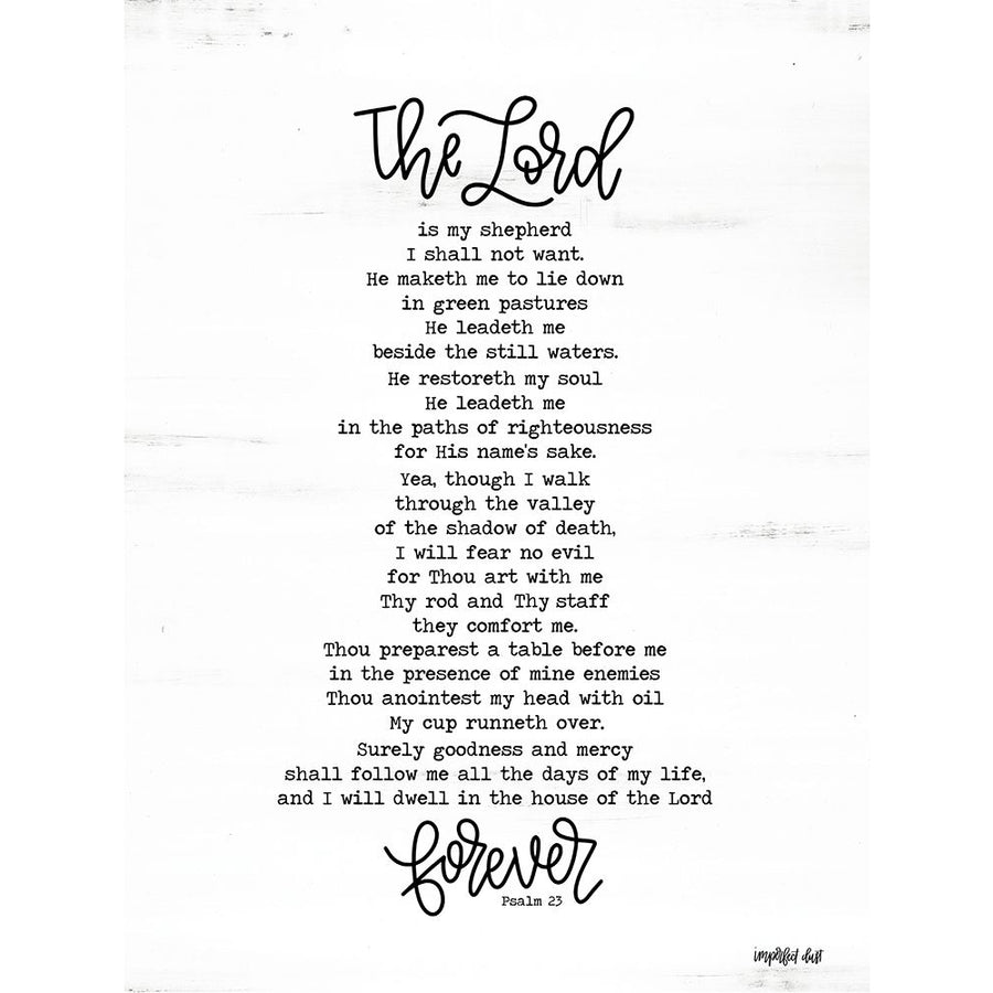 Psalm 23 Poster Print by Imperfect Dust Imperfect Dust-VARPDXDUST297 Image 1