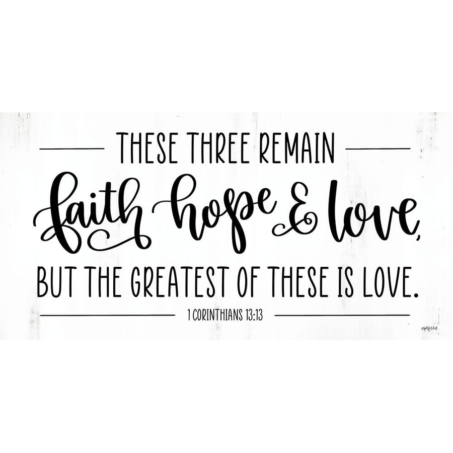 Faith-Hope And Love Poster Print - Imperfect Dust-VARPDXDUST992 Image 1