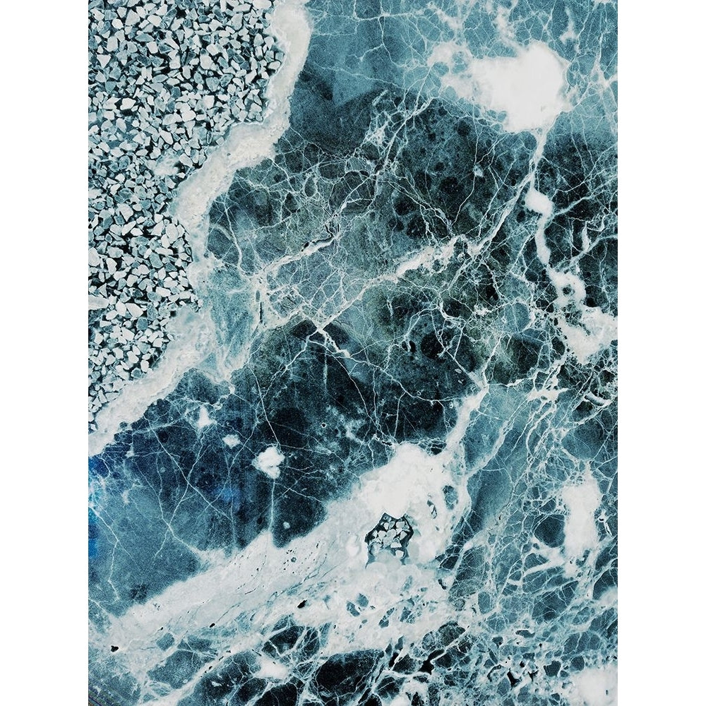 Blue Sea Marble Poster Print - Emanuela Carratoni-VARPDXEC0022 Image 1