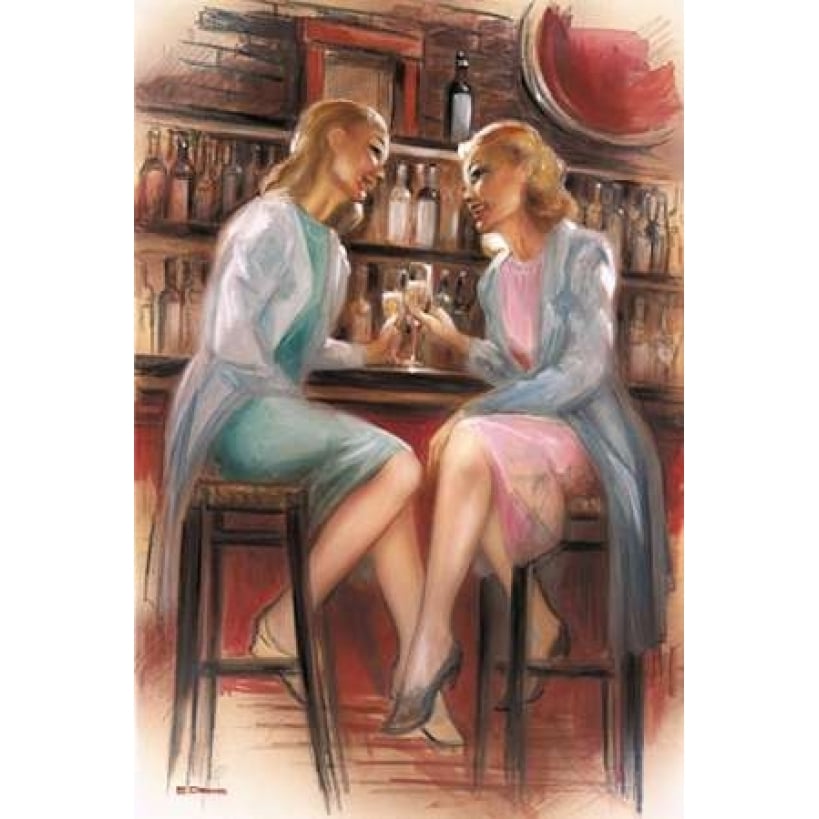 Bar conversations II Poster Print by E Denis-VARPDXED200802 Image 1