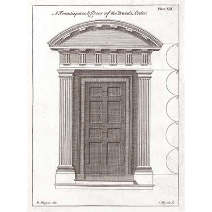 Door Doric Order Poster Print by Edward Hoppus-VARPDXED21 Image 1