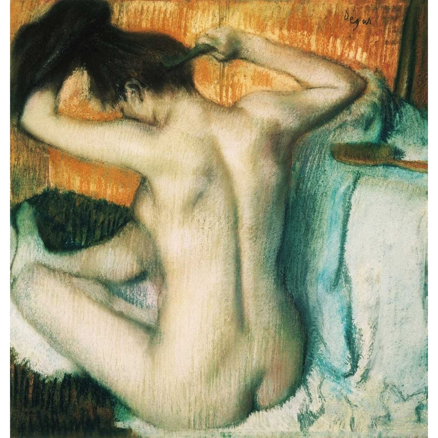 Woman Combing her Hair Poster Print by Edgar Degas-VARPDXED2167 Image 1