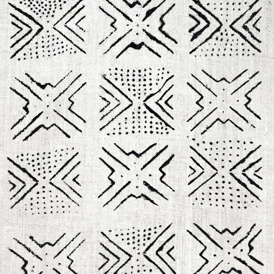 Mudcloth White V Poster Print by Ellie Roberts-VARPDXELR114156 Image 1