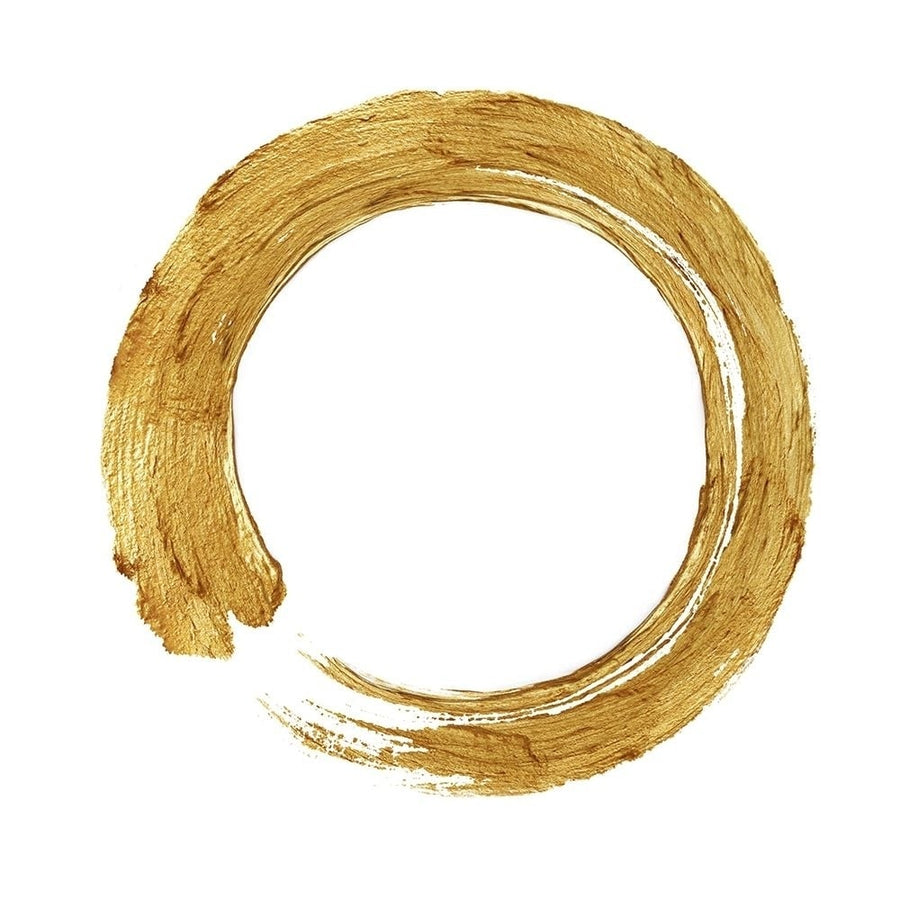 Gold Zen Circle on White I Poster Print by Ellie Roberts-VARPDXELR114985 Image 1