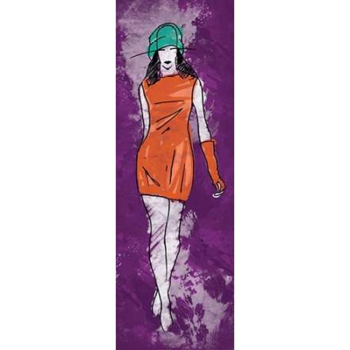 Runway Model on Purple Poster Print by Enrique Rodriquez Jr-VARPDXERJPL003C2 Image 1