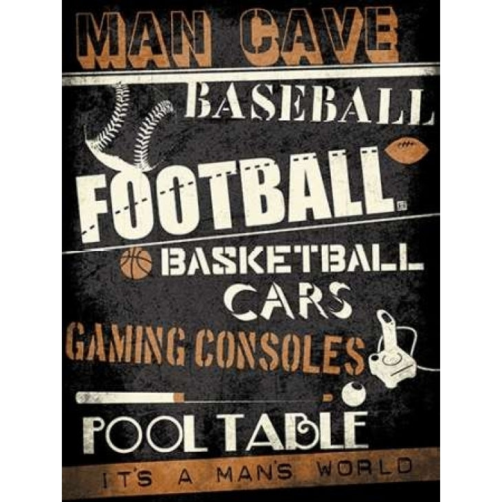 ManCave No Pong Poster Print by Enrique Rodriquez Jr-VARPDXERJRC001A4 Image 1