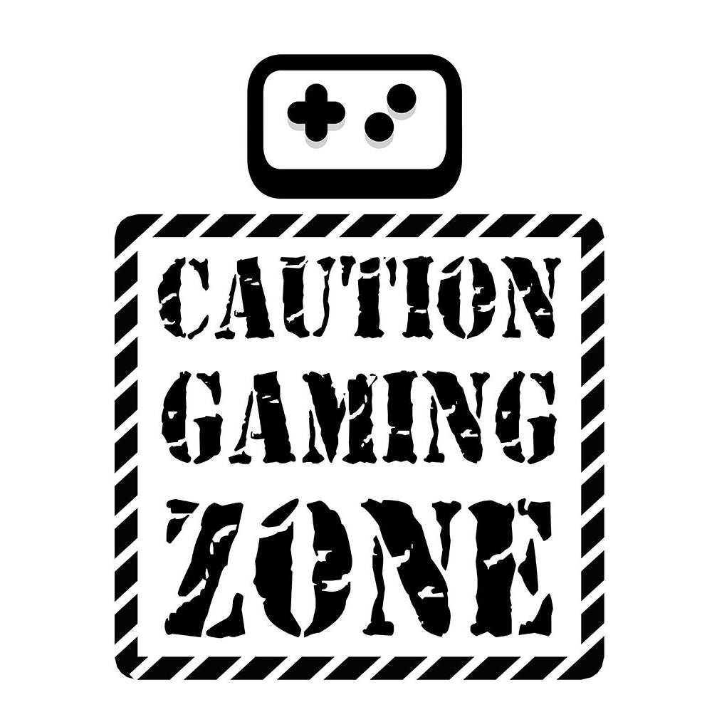 Caution Gaming Zone Poster Print by Enrique Rodriquez Jr-VARPDXERJRC052A Image 1