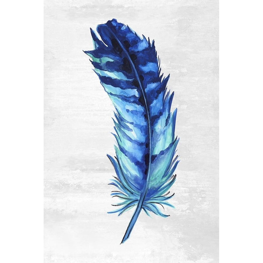 Indigo Feather I Poster Print by Eva Watts-VARPDXEW163A Image 1