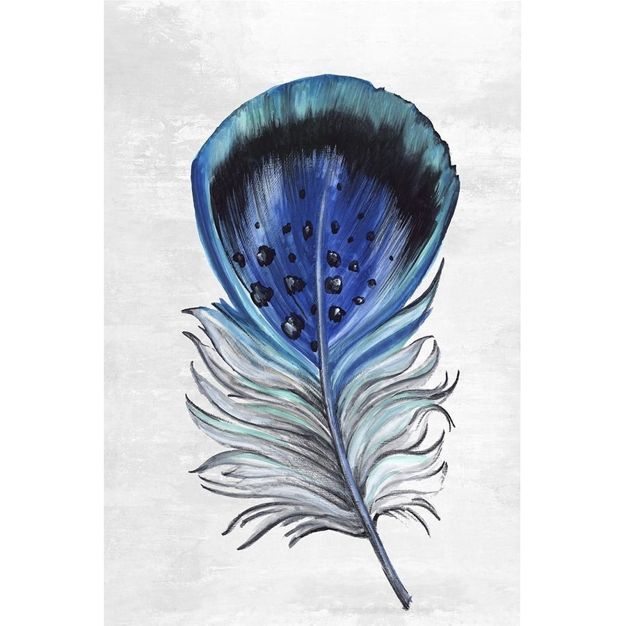 Indigo Feather III Poster Print by Eva Watts-VARPDXEW166A Image 1