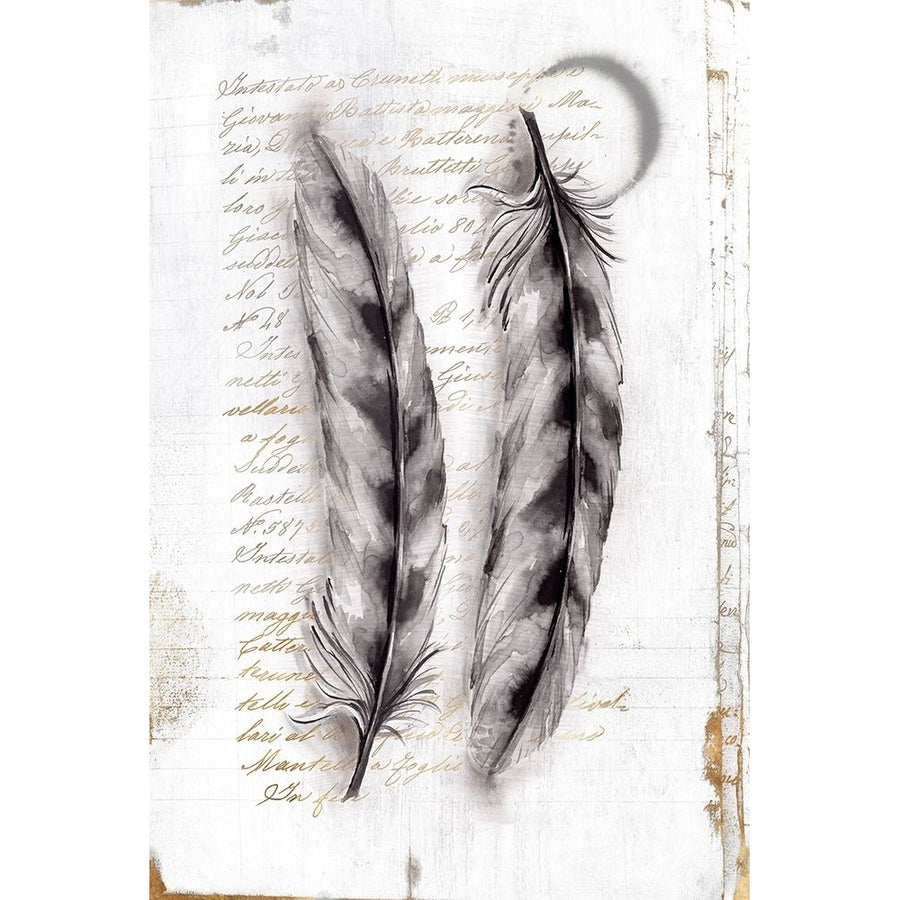 Vintage Feathers I Poster Print by Eva Watts-VARPDXEW225A Image 1