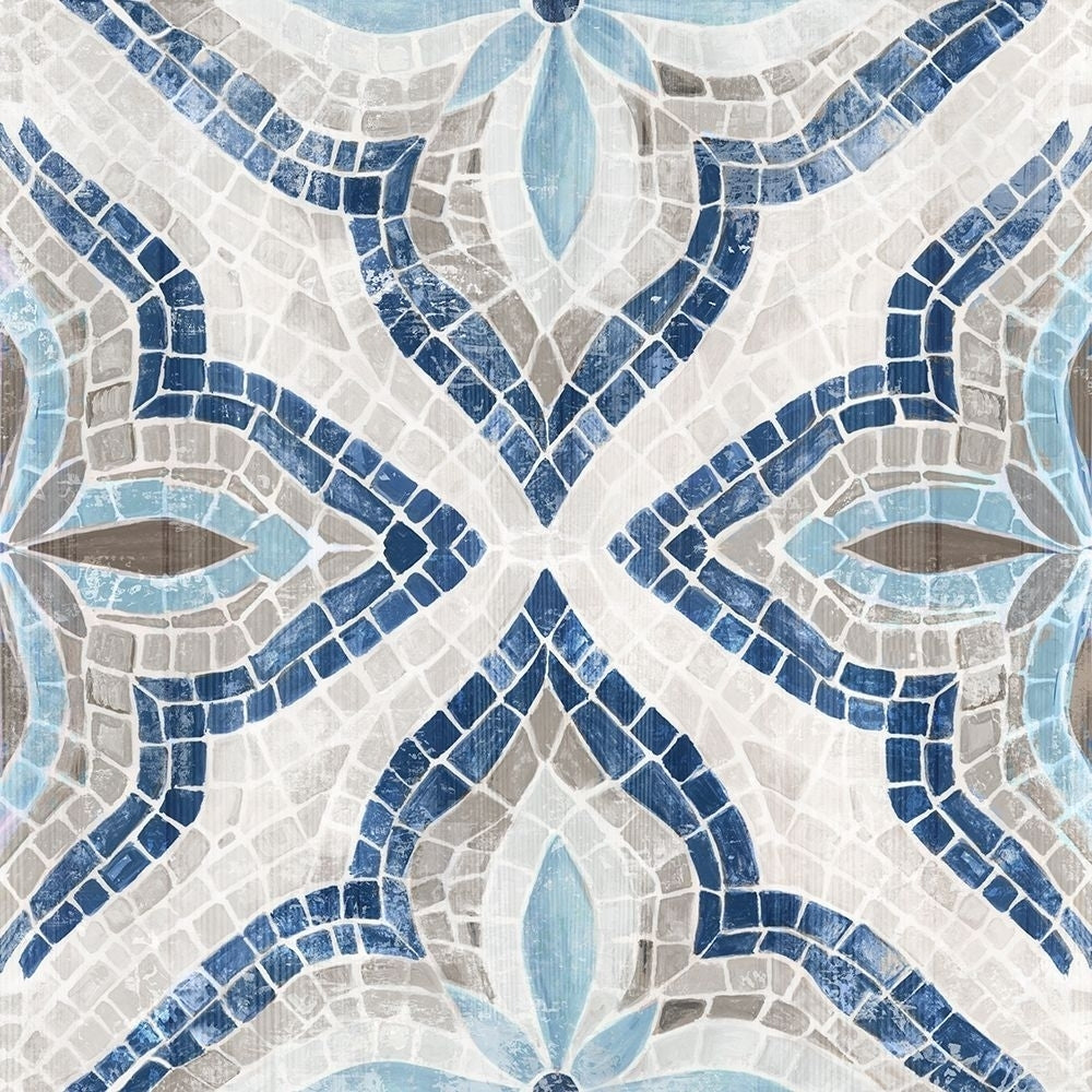 Blue Morrocan Tile Poster Print by Eva Watts-VARPDXEW581A Image 1