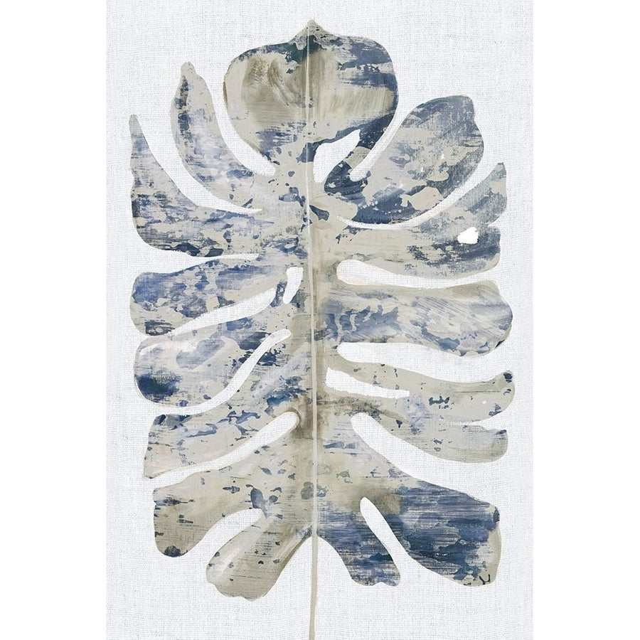 Large Indigo Leaf I Poster Print - Eva Watts-VARPDXEW880A Image 1