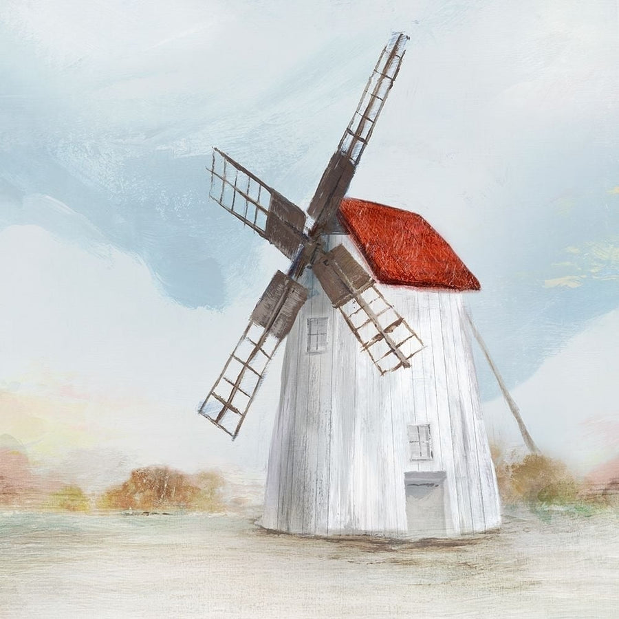 Red Windmill II Poster Print by Isabelle Z-VARPDXEZ133A Image 1