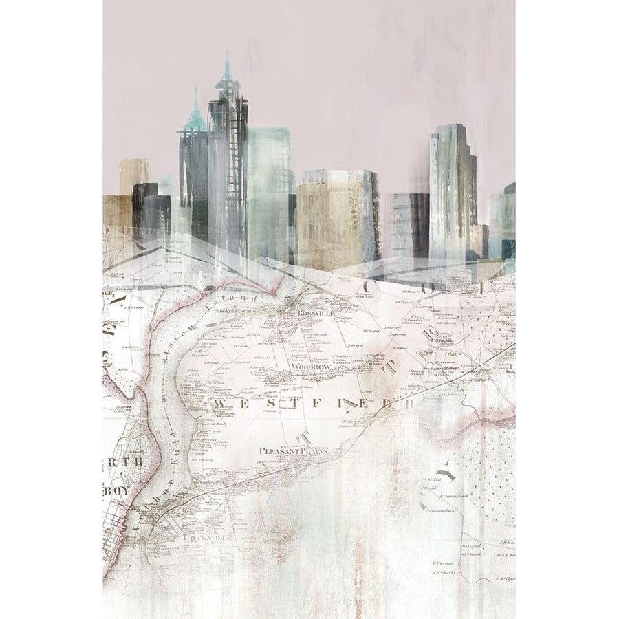 Blushing Manhattan Map I Poster Print by Isabelle Z Isabelle Z-VARPDXEZ453A Image 1