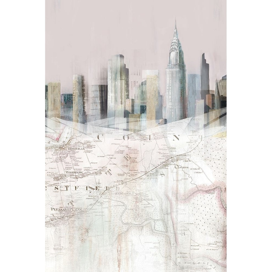 Blushing Manhattan Map II Poster Print by Isabelle Z Isabelle Z-VARPDXEZ454A Image 1