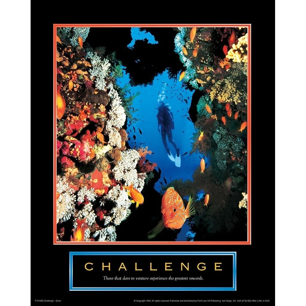 Challenge - Diver Poster Print by Unknown Unknown-VARPDXF101555 Image 1