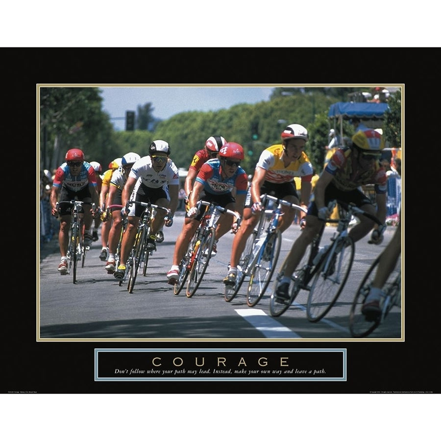 Courage - Bicycle Race Poster Print by Unknown Unknown-VARPDXF102128 Image 1