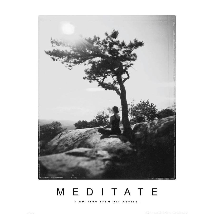 Meditate - Yoga Poster Print by Unknown Unknown-VARPDXF102156 Image 1