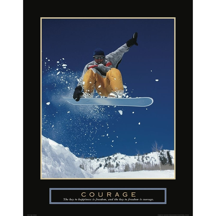 Courage - Snowboarding Poster Print by Frontline Frontline-VARPDXF102238 Image 1