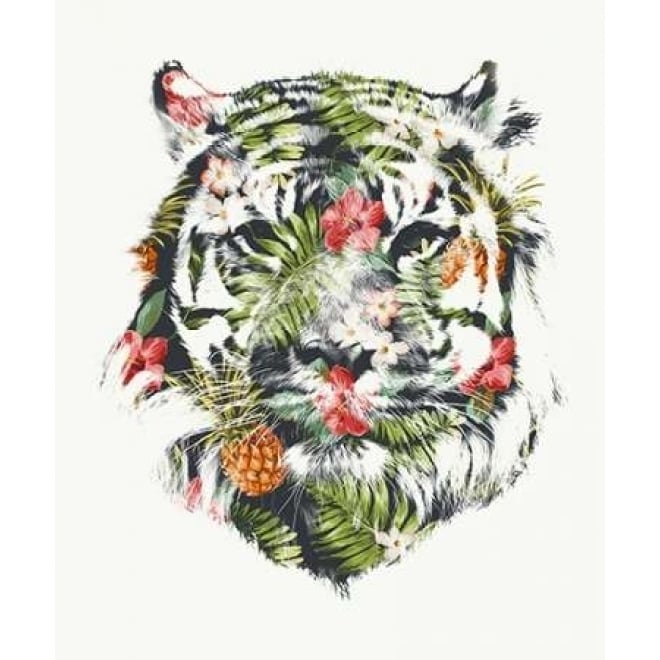 Tropical Tiger Poster Print by Robert Farkas-VARPDXF464D Image 1