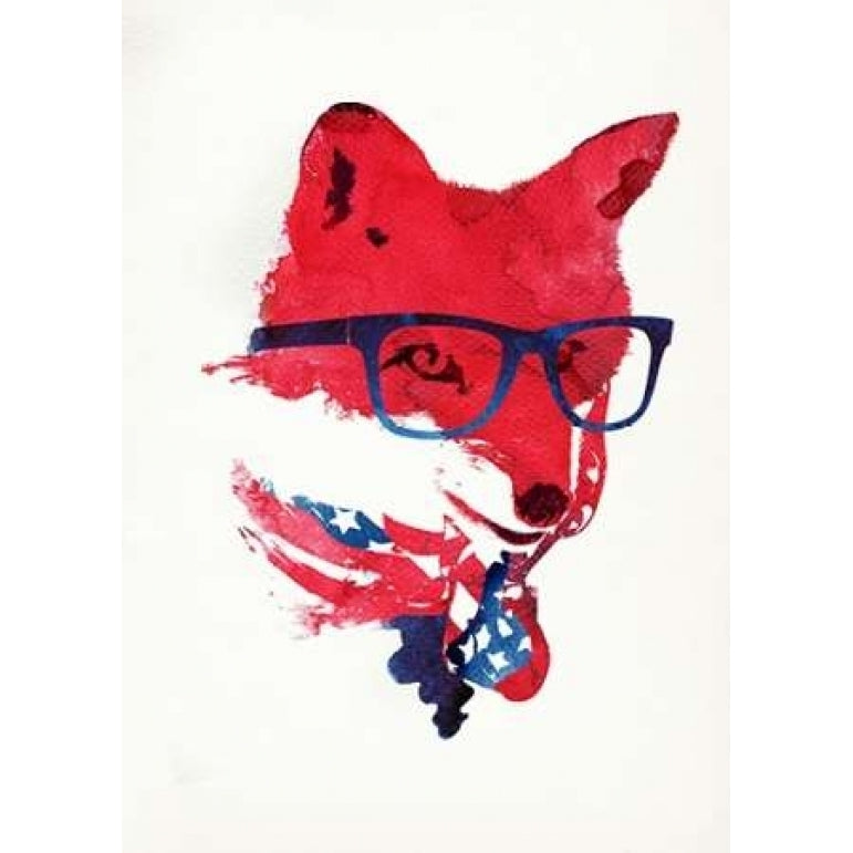 American Fox Poster Print by Robert Farkas-VARPDXF556D Image 1