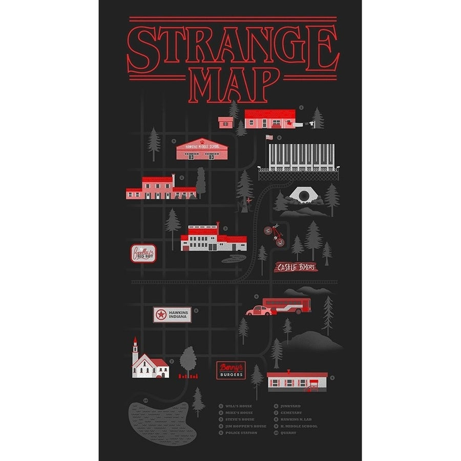 Strange Map Poster Print by Robert Farkas-VARPDXF683D Image 1