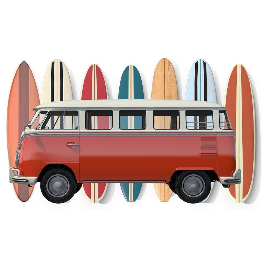 Surfer Van Poster Print by Edward M. Fielding-VARPDXF764D Image 1