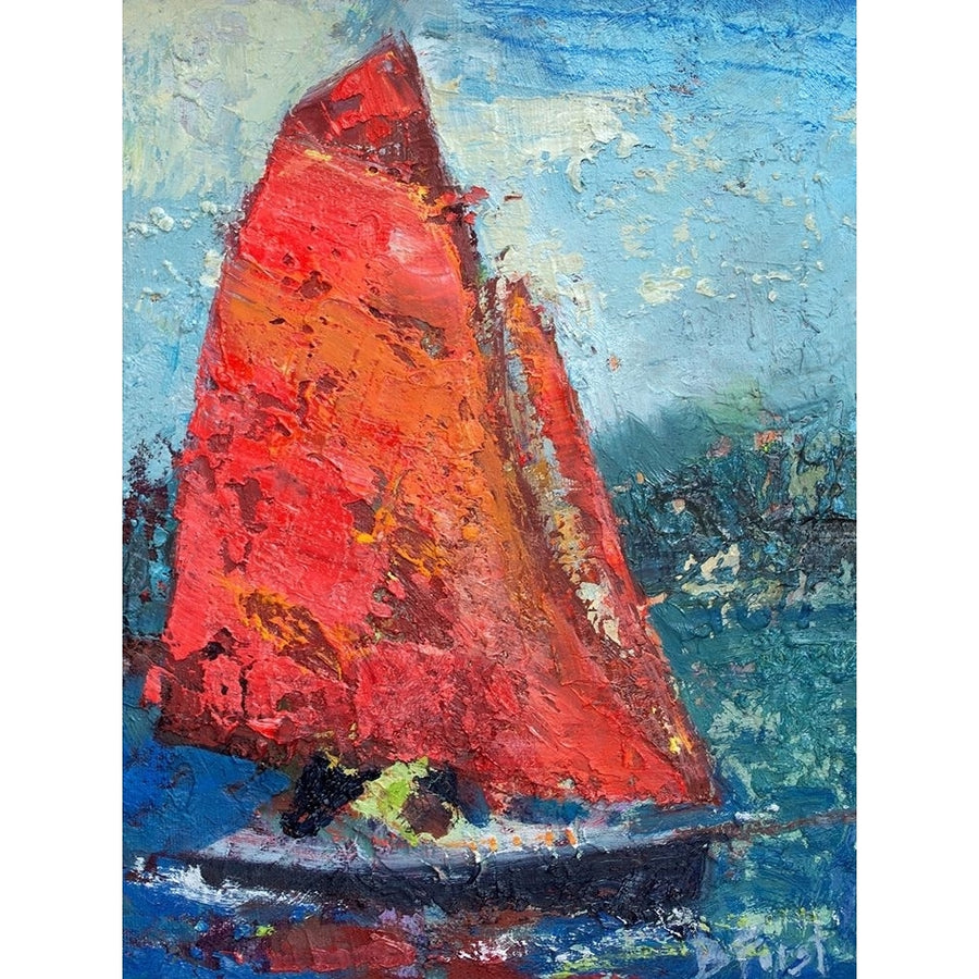 Red Sail Poster Print by Beth A. Forst-VARPDXF771D Image 1