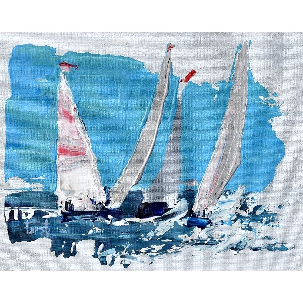 Candy Stripe Regatta Poster Print by Beth A. Forst-VARPDXF800D Image 1