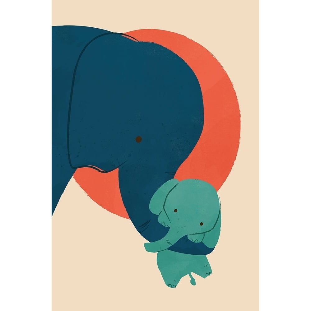 Baby Elephant 2 Poster Print - Jay Fleck-VARPDXF967D Image 1