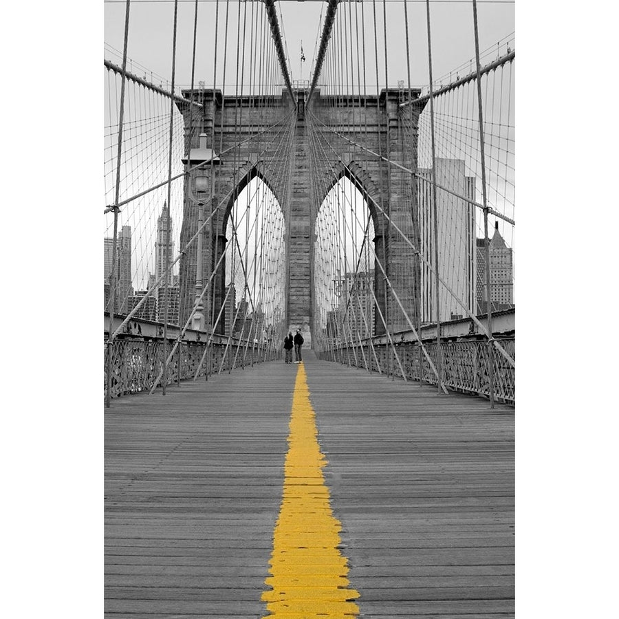 Brooklyn Bridge Couple Poster Print by Anonymous Anonymous-VARPDXFAF1316 Image 1