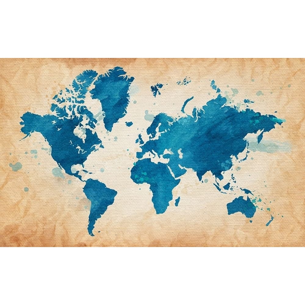 Illustrative World Map Poster Print by Leyasw Leyasw-VARPDXFAF1337 Image 1